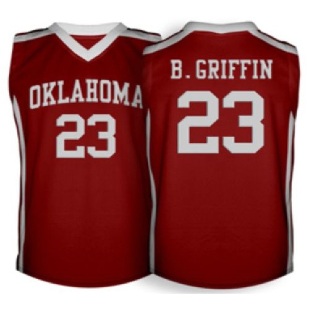 Sooners #23 Blake Griffin Red Basketball Stitched NCAA Jersey 1
