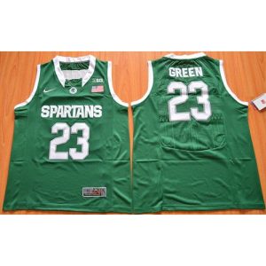 Spartans #23 Draymond Green Green Authentic Basketball Stitched NCAA Jersey