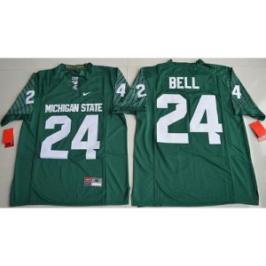 Spartans #24 Le'Veon Bell Green Limited Stitched NCAA Jersey