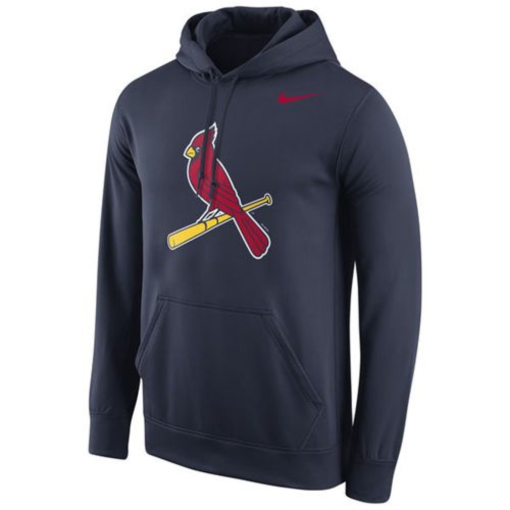St.Louis Cardinals Logo Performance Pullover Navy MLB Hoodie 1