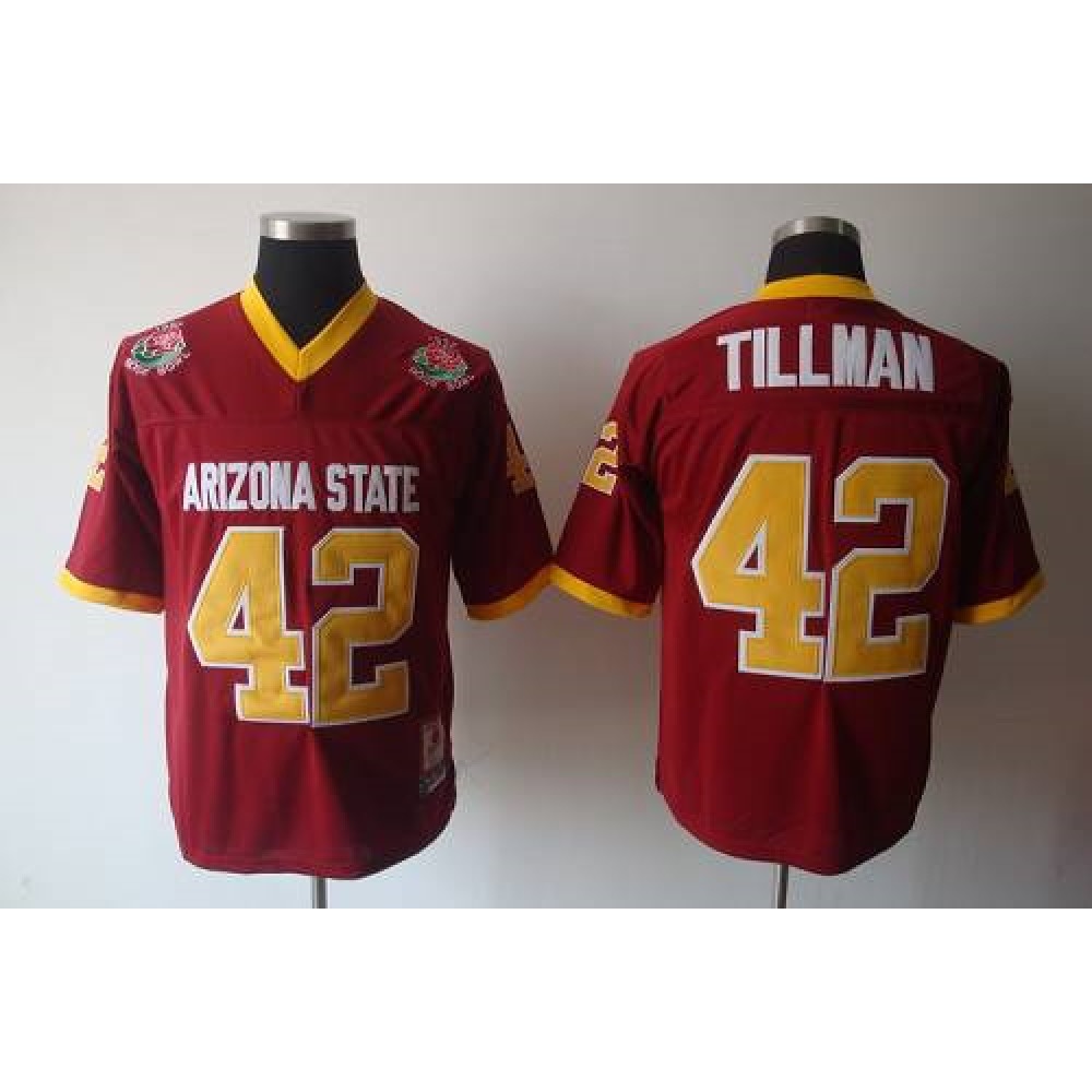 Sun Devils #42 Pat Tillman Red Stitched Youth NCAA Jersey 1