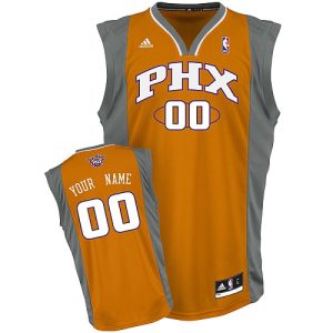 Men's Phoenix Suns Orange Authentic Custom Jersey