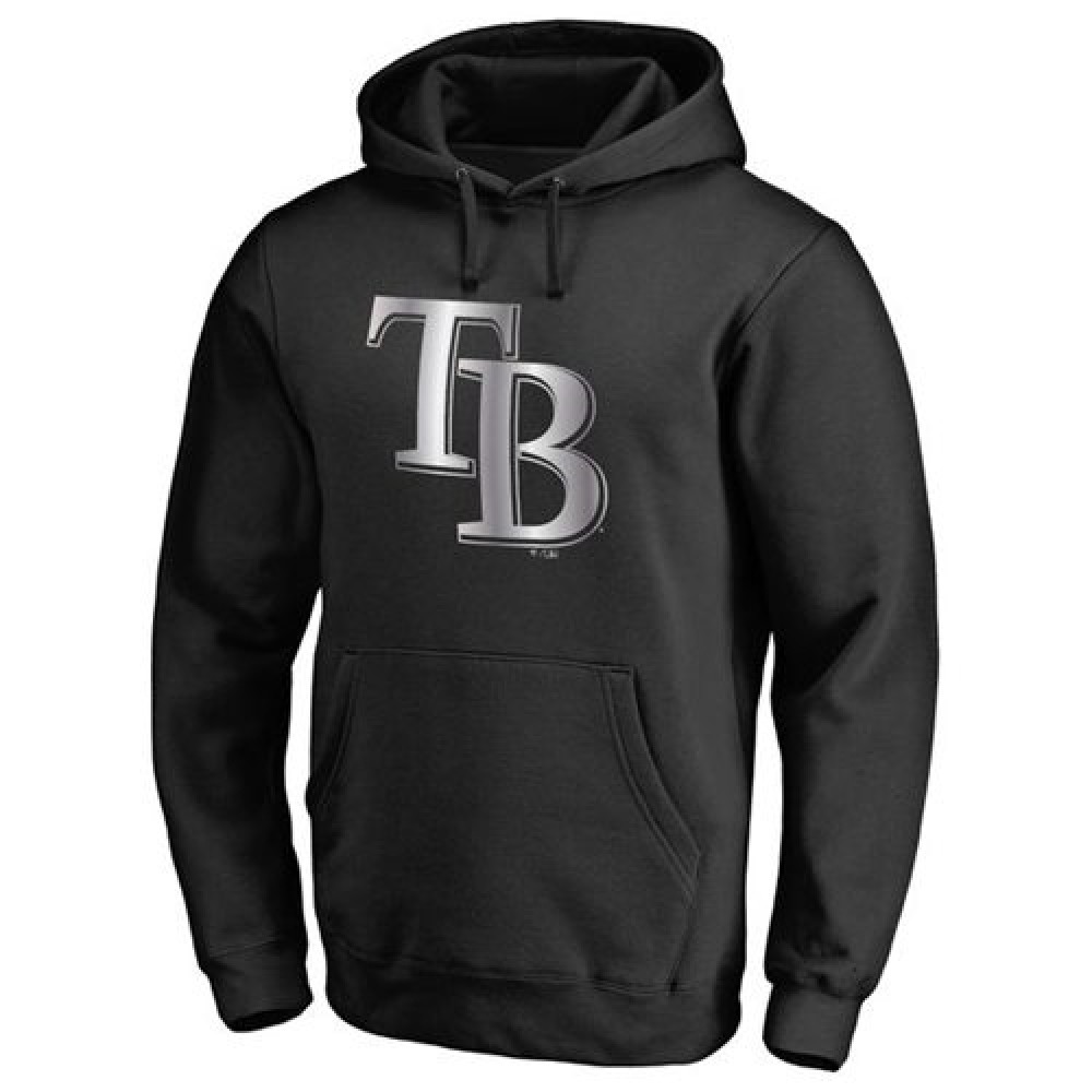 Tampa Bay Rays Platinum Collection Pullover Hoodie Black 1