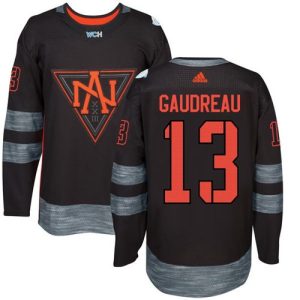 Team North America #13 Johnny Gaudreau Black 2016 World Cup Stitched NHL Jersey