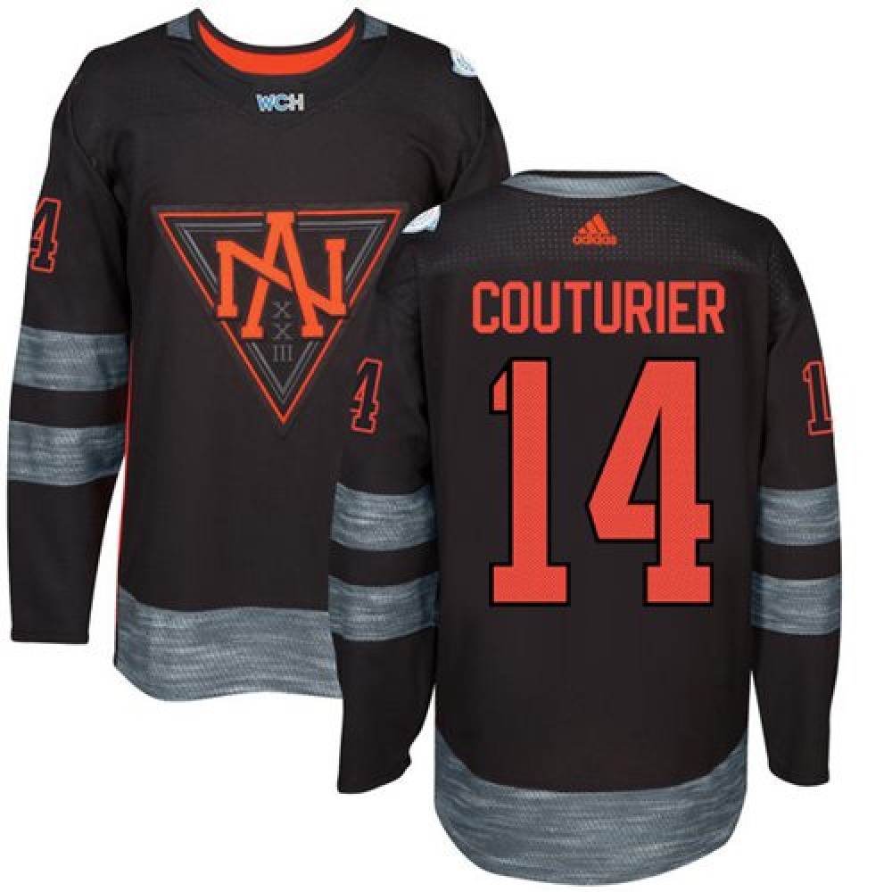Team North America #14 Sean Couturier Black 2016 World Cup Stitched NHL Jersey 1