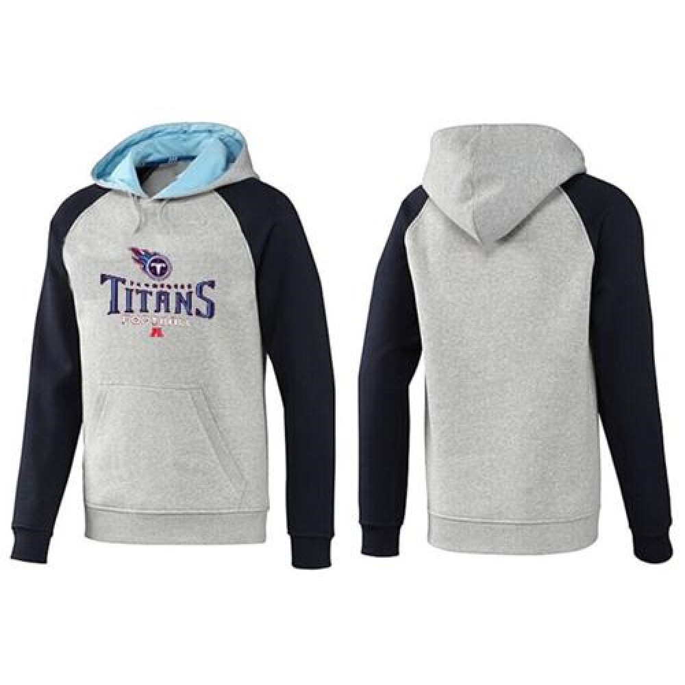 Tennessee Titans Critical Victory Pullover Hoodie Grey & Blue 1