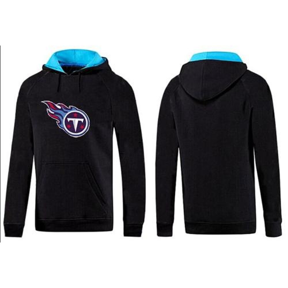 Tennessee Titans Logo Pullover Hoodie Black & Blue 1
