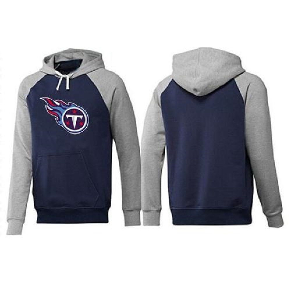 Tennessee Titans Logo Pullover Hoodie Dark Blue & Grey 1