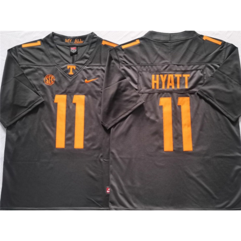 Tennessee Volunteers #11 HYATT Grey Stitched Jersey 1