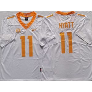 Tennessee Volunteers #11 HYATT White Stitched Jersey
