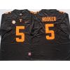 Tennessee Volunteers #5 HOOKER Black Stitched Jersey