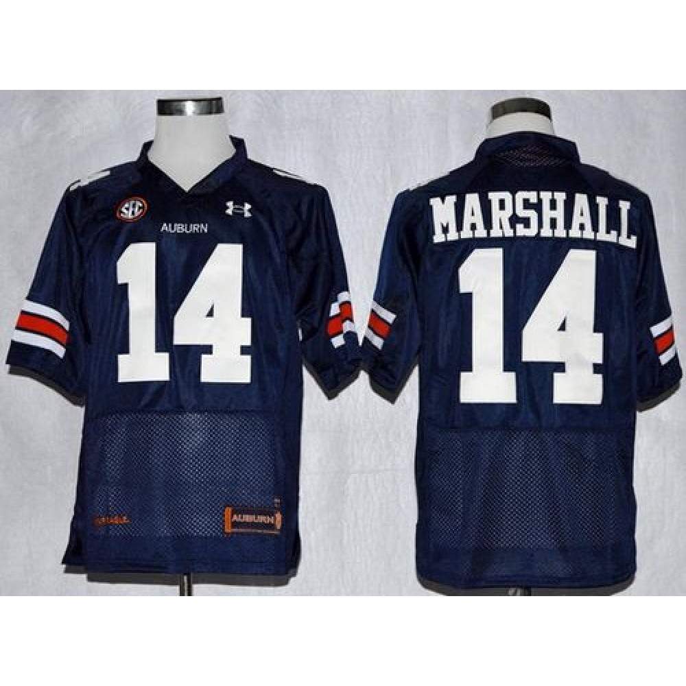 Tigers #14 Nick Marshall Blue Stitched NCAA Jersey 1
