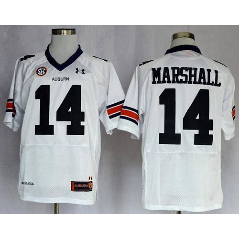 Tigers #14 Nick Marshall White Stitched NCAA Jersey 1