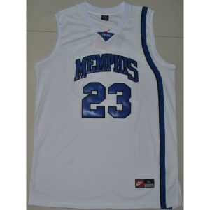 Tigers #23 Derrick Rose White Basketball Stitched NCAA Jersey