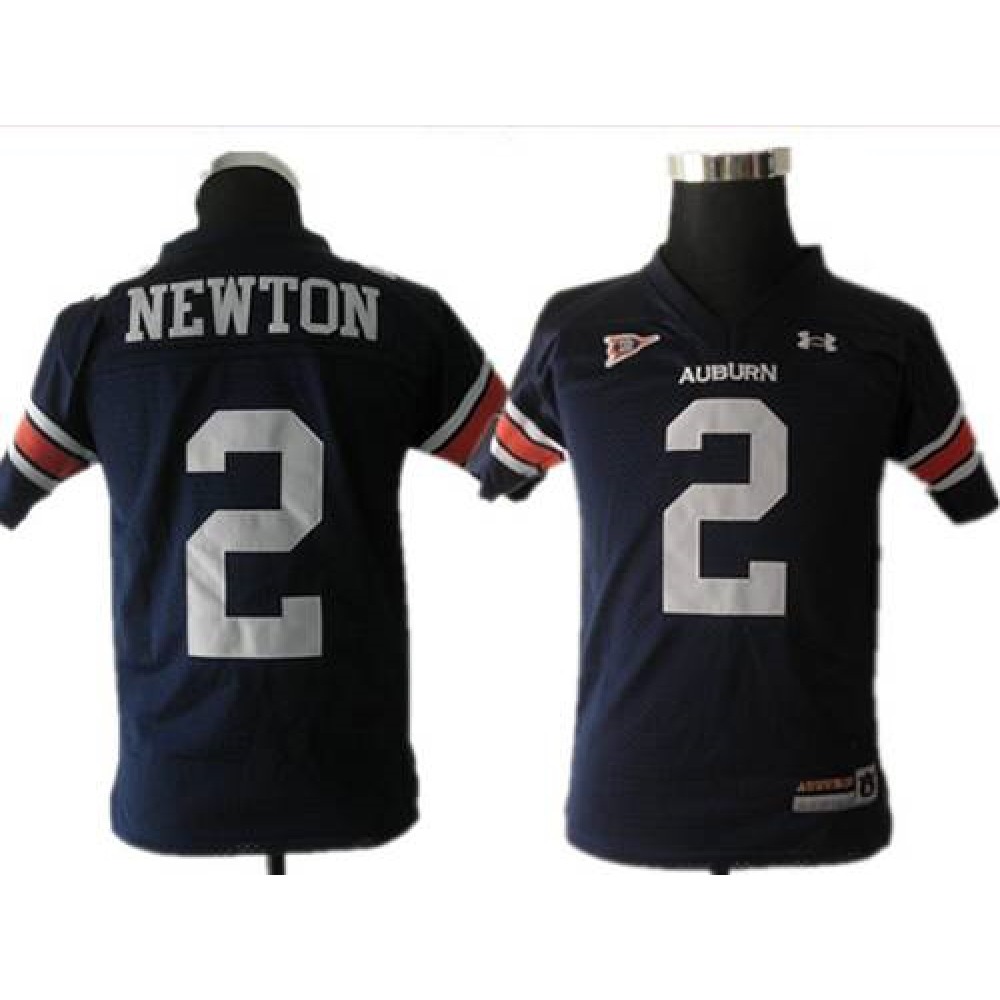 Tigers #2 Newton Blue Stitched Youth NCAA Jersey 1