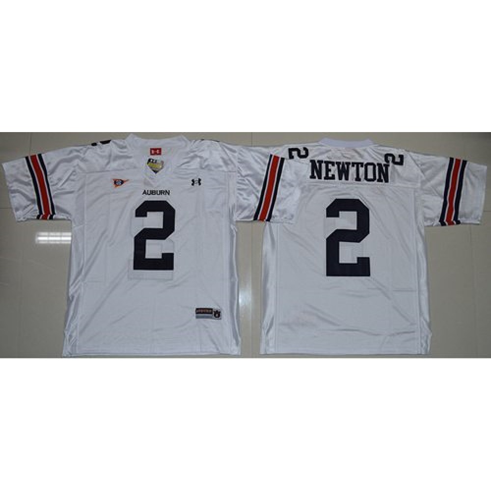 Tigers #2 Newton White Stitched NCAA Jersey 1