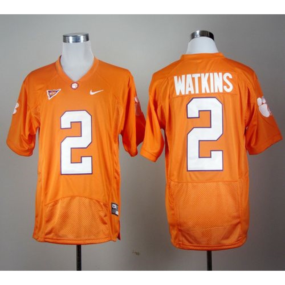 Tigers #2 Sammy Watkins Orange Pro Combat Stitched NCAA Jersey 1