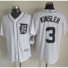 Tigers #3 ian Kinsler White New Cool Base Stitched MLB Jersey