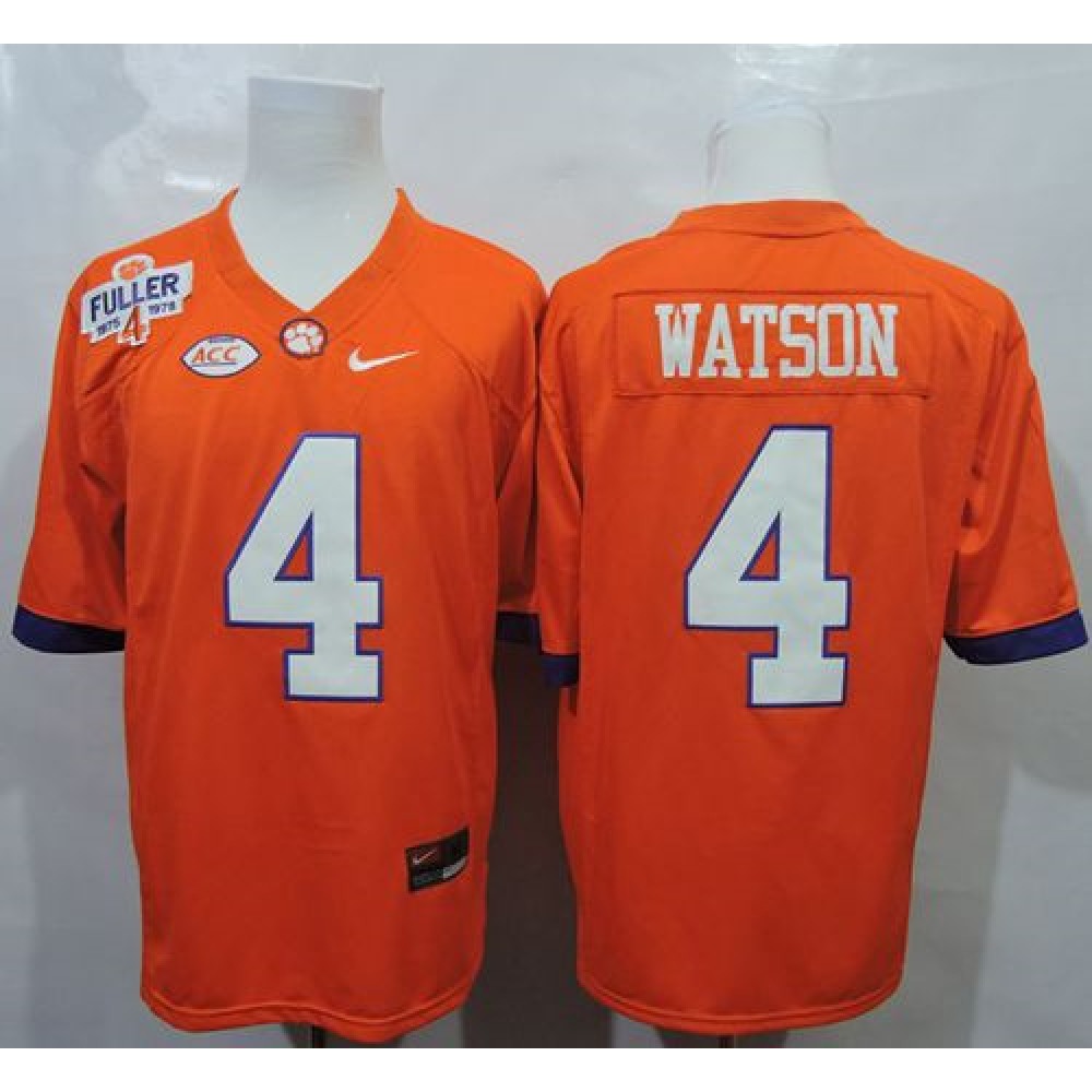 Tigers #4 Deshaun Watson Orange 1975-1978 Fuller Stitched NCAA Jersey 1