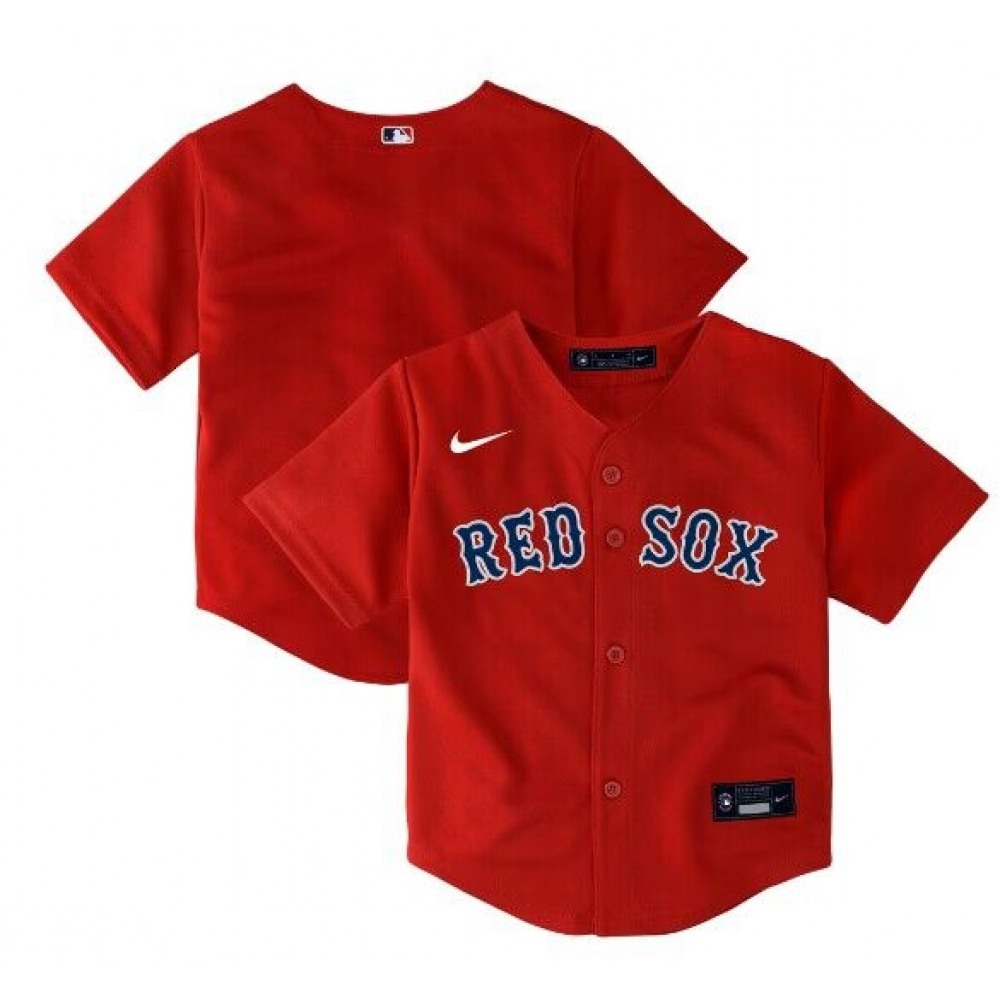 Toddler Boston Red Sox Blank Red Stitched Baseball Jersey 1