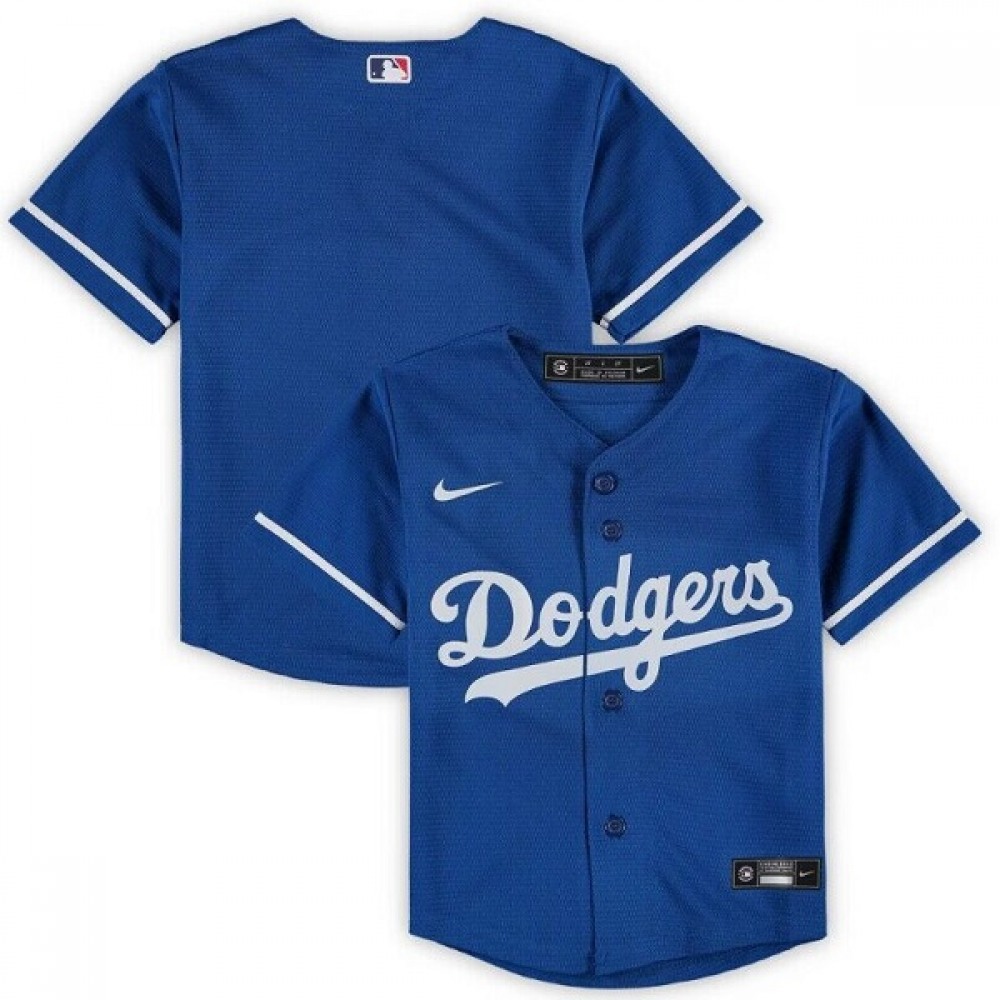 Toddler Los Angeles Dodgers Blank Blue Stitched Baseball Jersey 1