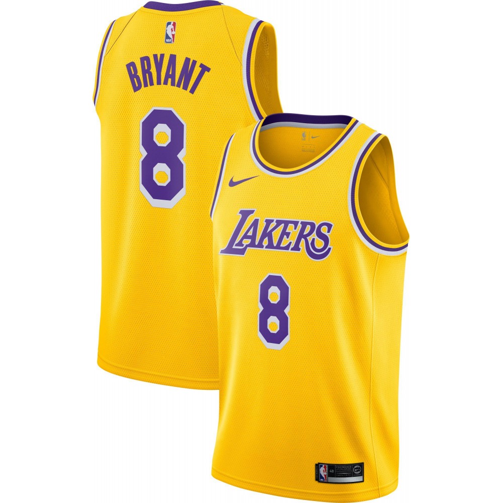 Toddlers Los Angeles Lakers #8 Kobe Bryant Gold Stitched Jersey 1
