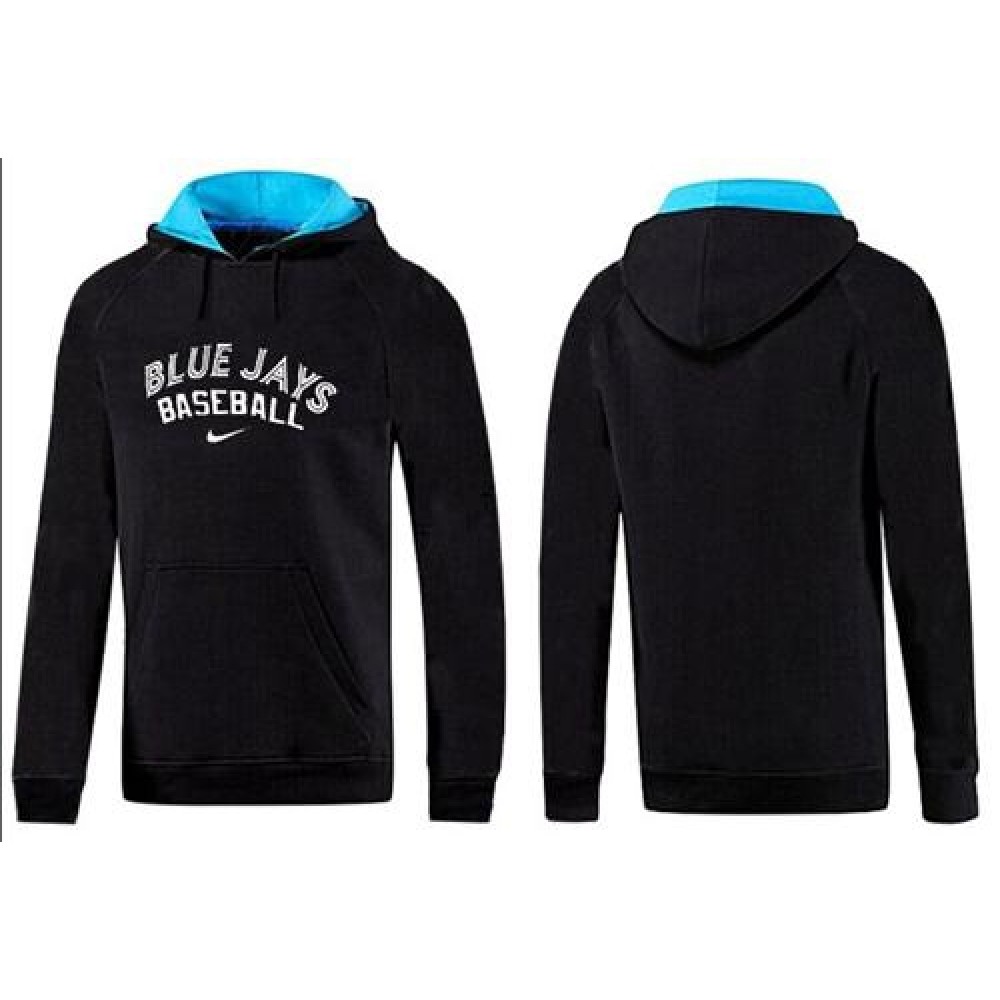 Toronto Blue Jays Pullover Hoodie Black & Blue 1