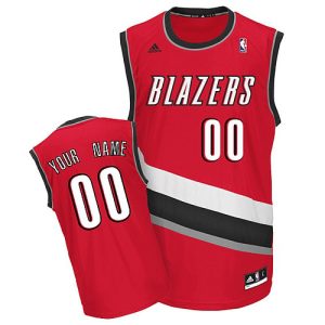 Men's Portland Trail Blazers Red Authentic Custom Jersey