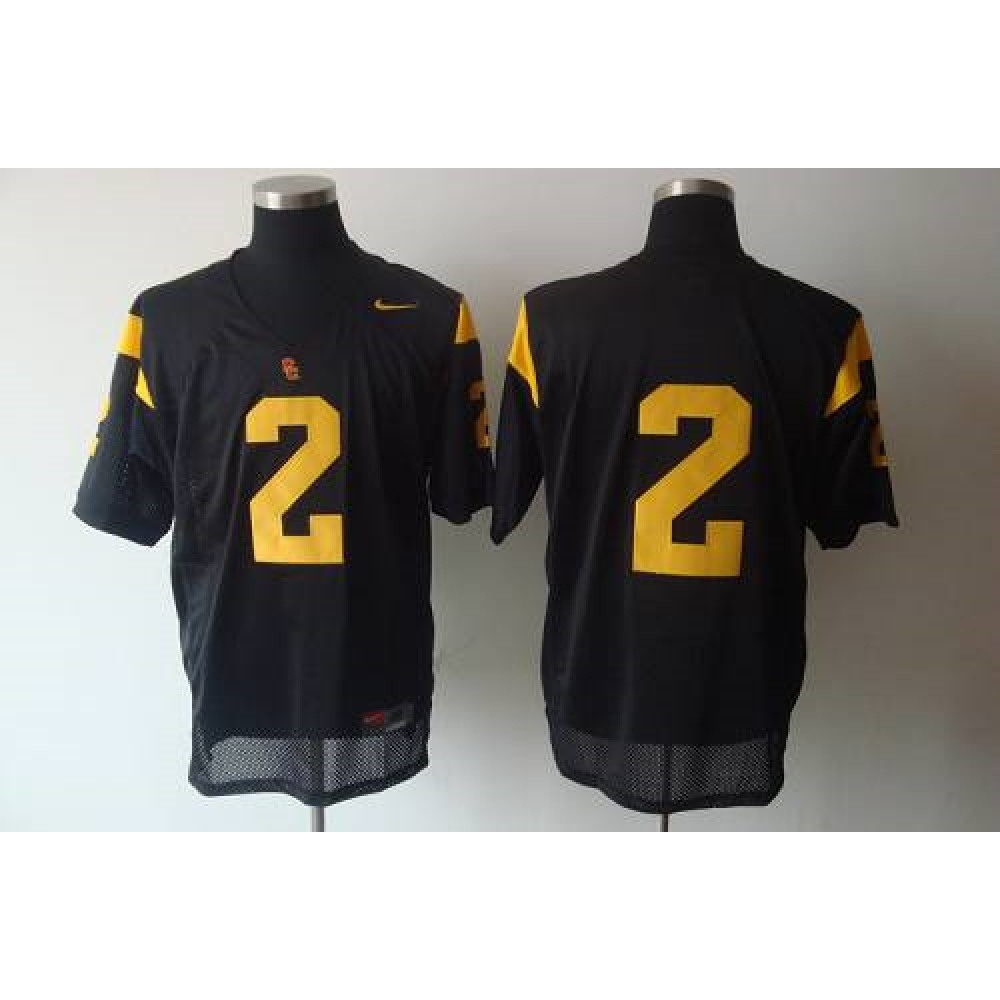 Trojans #2 Taylor Mays Black Stitched NCAA Jersey 1