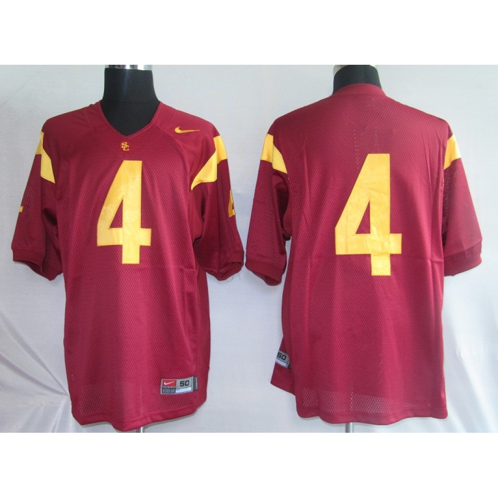 Trojans #4 Joe McKnight Red Stitched NCAA Jersey 1