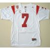 Trojans #7 Matt Barkley White With PAC-12 C Patch Stitched NCAA Jersey