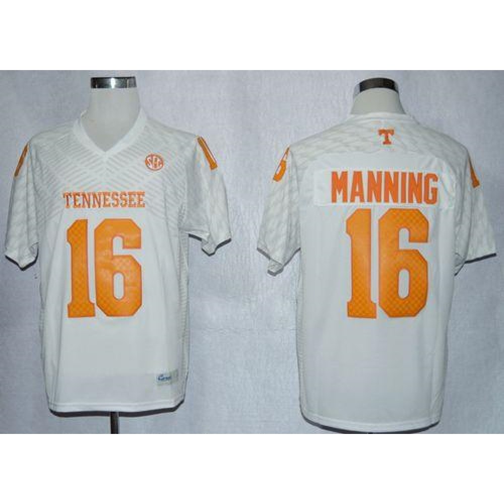Vols #16 Peyton Manning White New Stitched NCAA Jersey 1