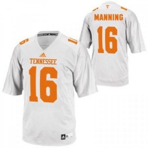 Vols #16 Peyton Manning White Stitched Jersey