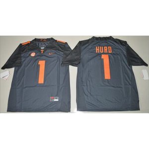 Vols #1 Jalen Hurd Grey Limited Stitched NCAA Jersey