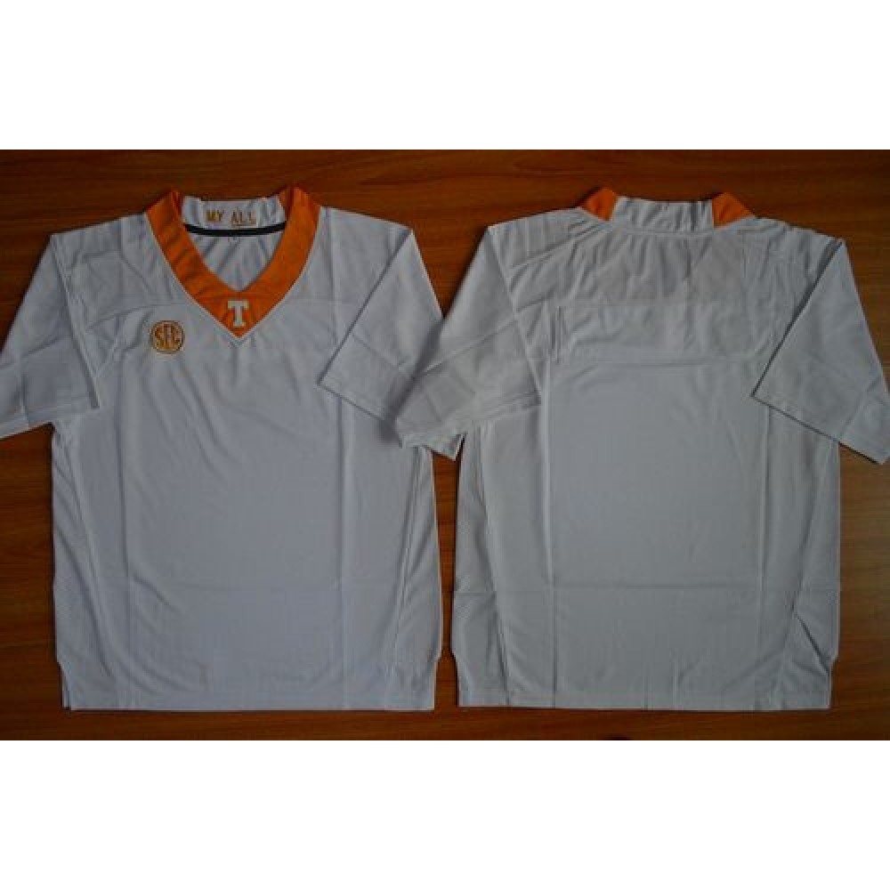 Vols Blank White Stitched NCAA Jersey 1