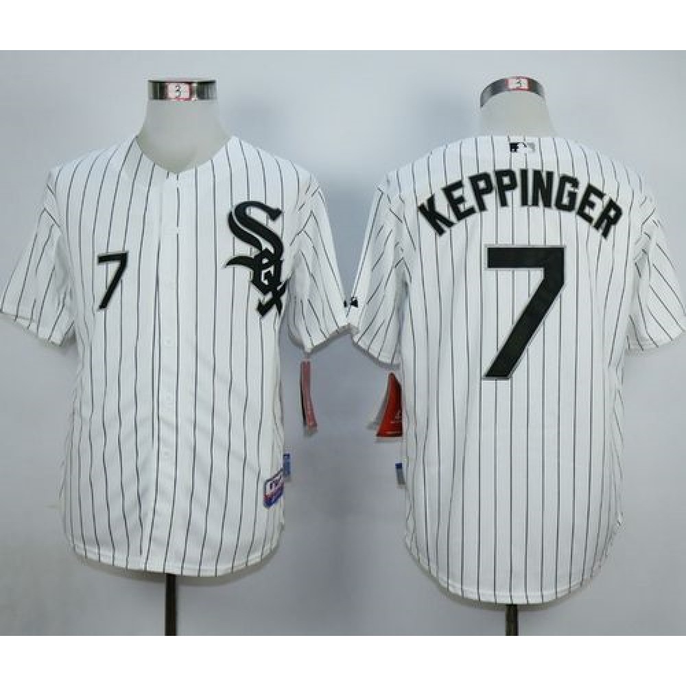 White Sox #7 Jeff Keppinger White Cool Base Stitched MLB Jersey 1
