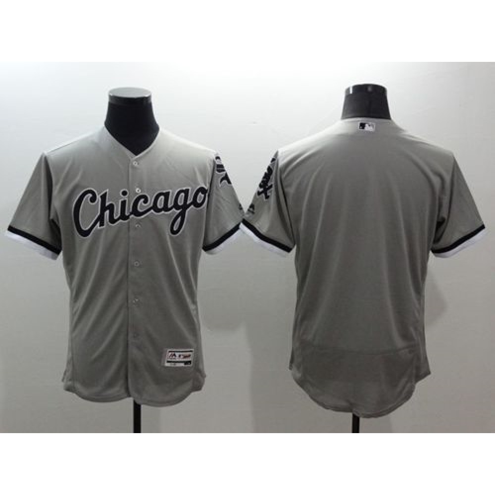 White Sox Blank Grey Flexbase Authentic Collection Stitched MLB Jersey 1