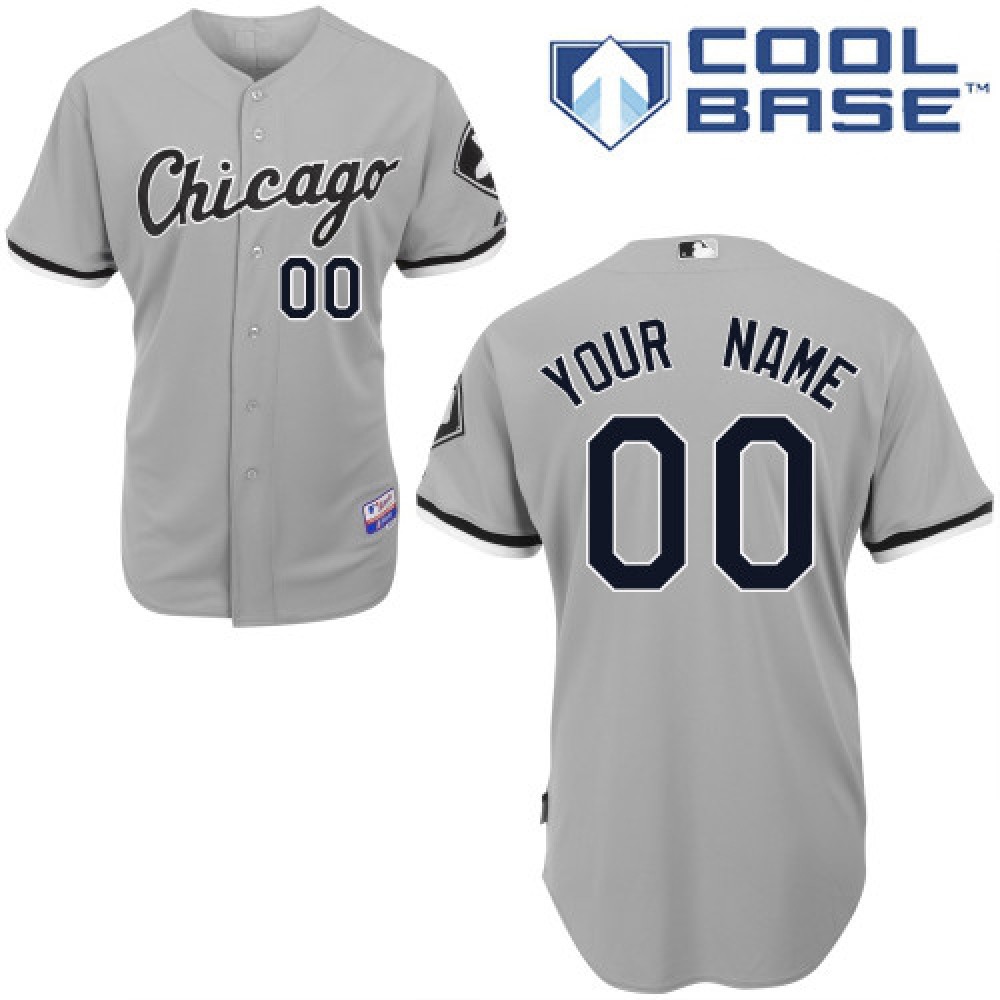 White Sox Personalized Authentic Grey MLB Jersey 1