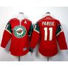 Wild #11 Zach Parise Red Stitched Youth NHL Jersey