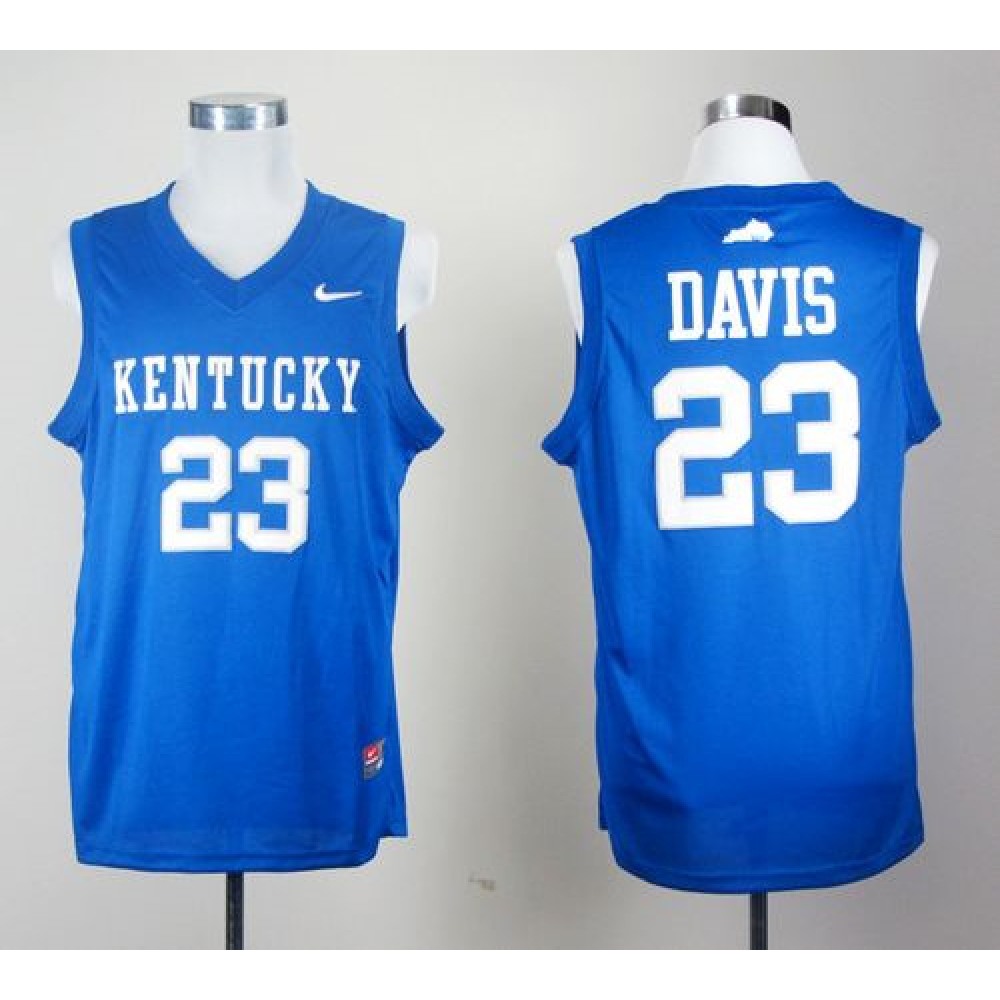 Wildcats #23 Anthony Davis Royal Blue Stitched NCAA Jersey 1