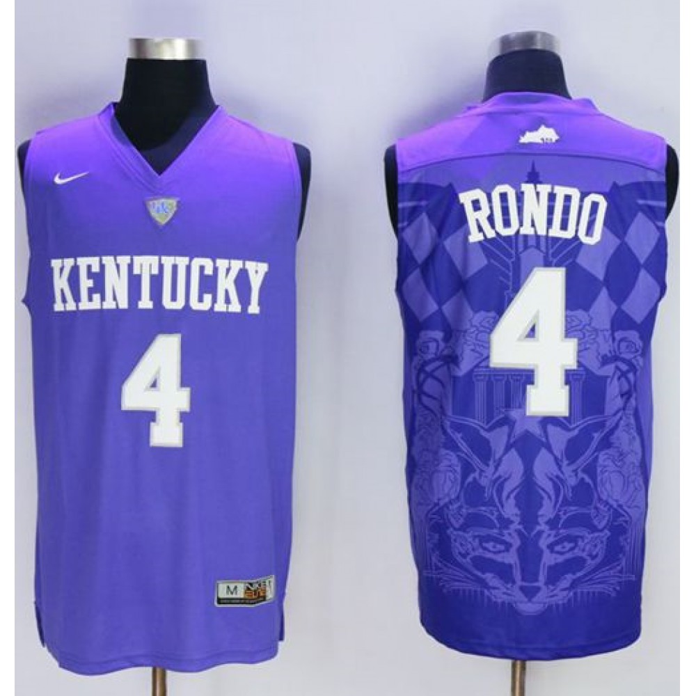Wildcats #4 Rajon Rondo Blue Basketball Stitched NCAA Jersey 1