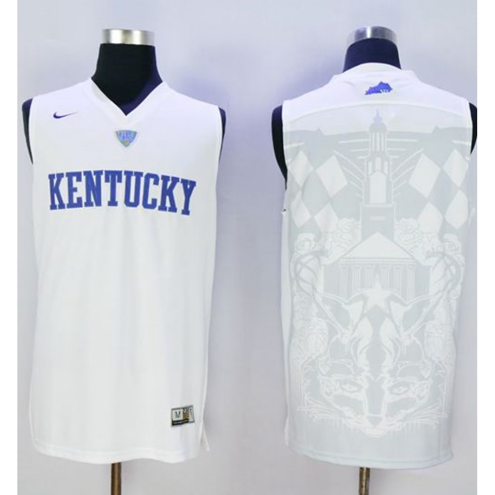 Wildcats Blank White Basketball Stitched NCAA Jersey 1