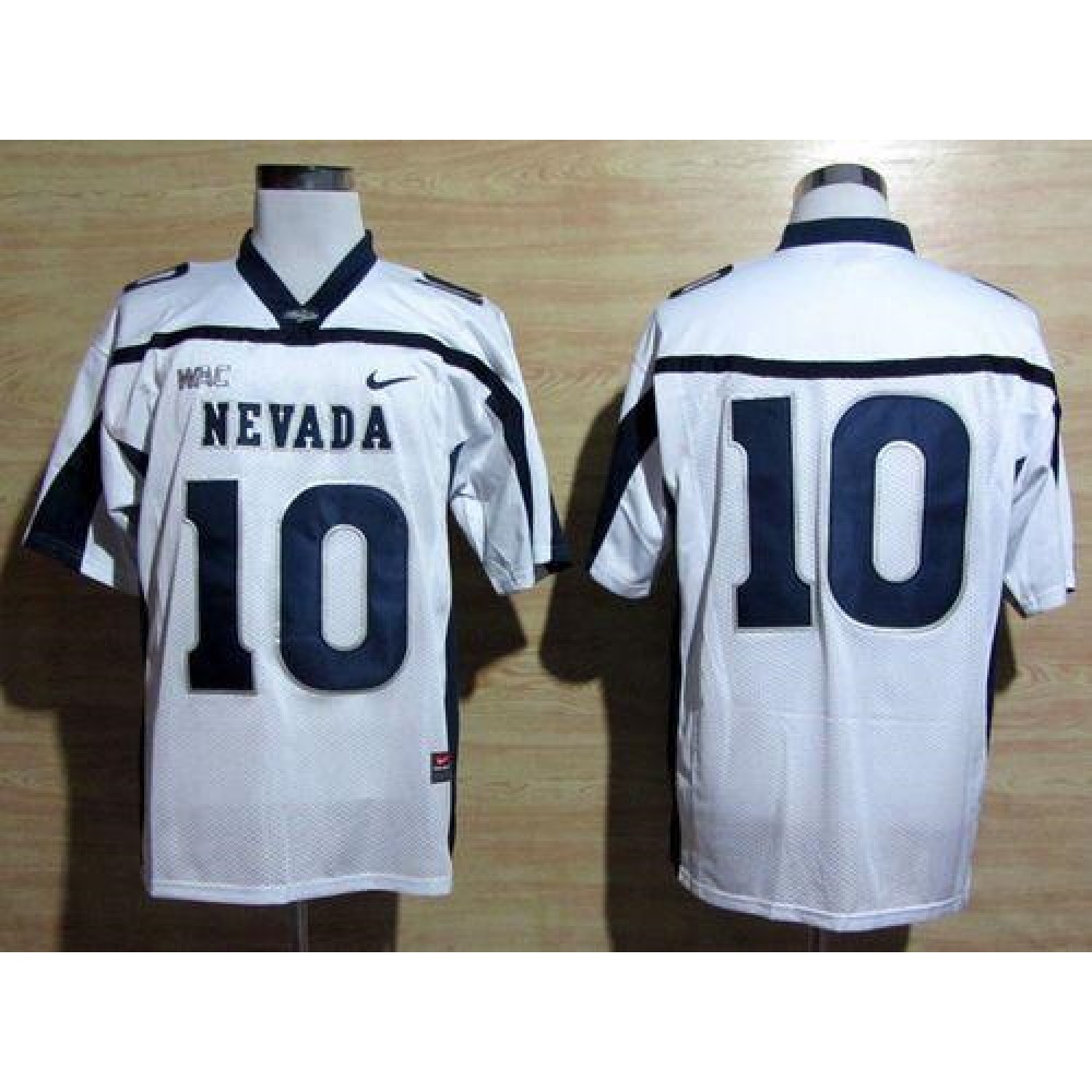 Wolf Pack #10 Colin Kaepernick White WAC Patch Stitched NCAA Jersey 1