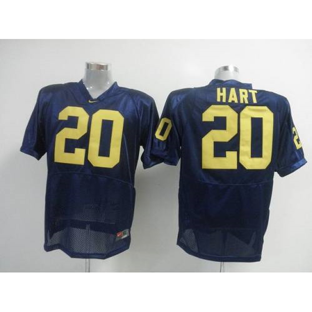 Wolverines #20 Mike Hart Blue Stitched NCAA Jersey 1