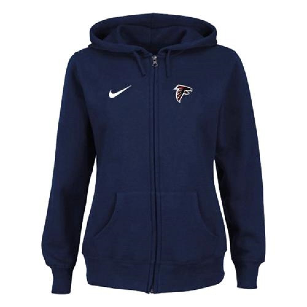 Women's Atlanta Falcons Ladies Tailgater Full Zip Hoodie Blue 1