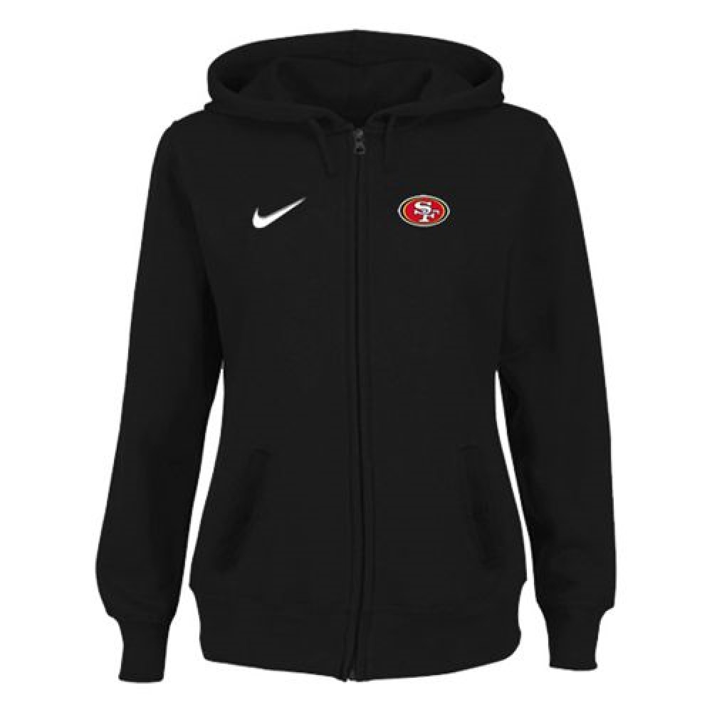 Women's San Francisco 49ers Stadium Rally Full Zip Hoodie Black 1