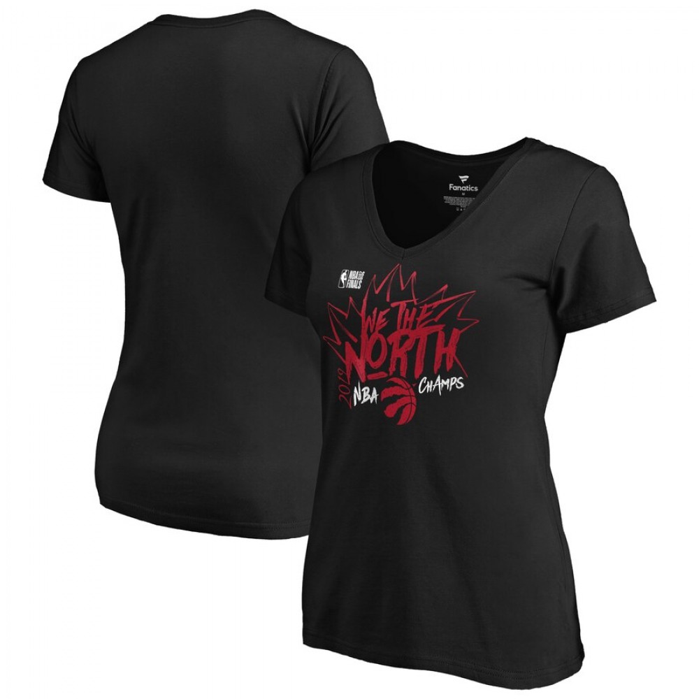 Women's Toronto Raptors Black 2019 NBA Finals Champions ISO T-Shirt 1
