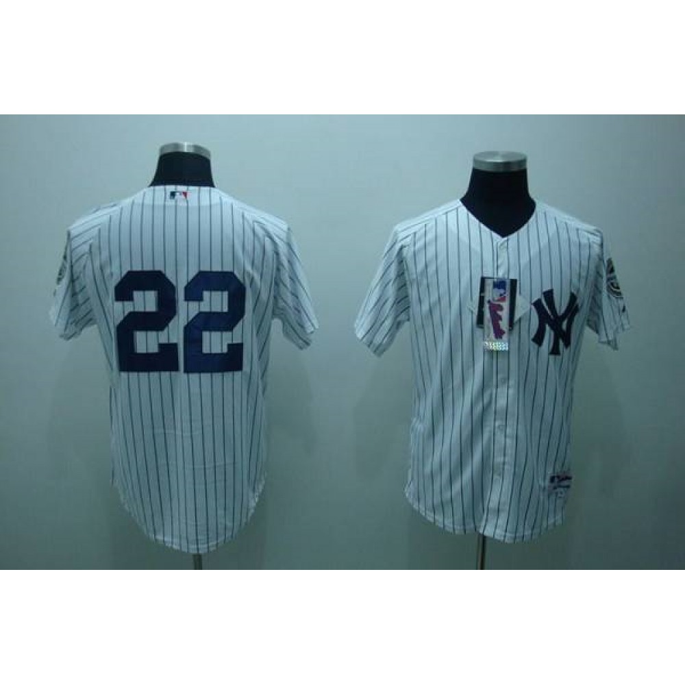 Yankees #22 Jacoby Ellsbury White Stitched MLB Jersey 1