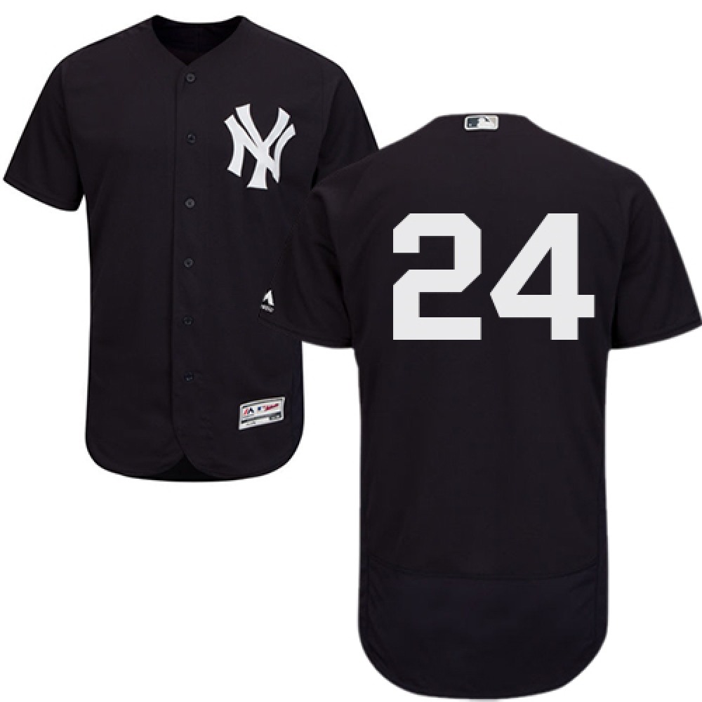 Yankees #24 Gary Sanchez Navy Blue Flexbase Authentic Collection Stitched MLB Jersey 1