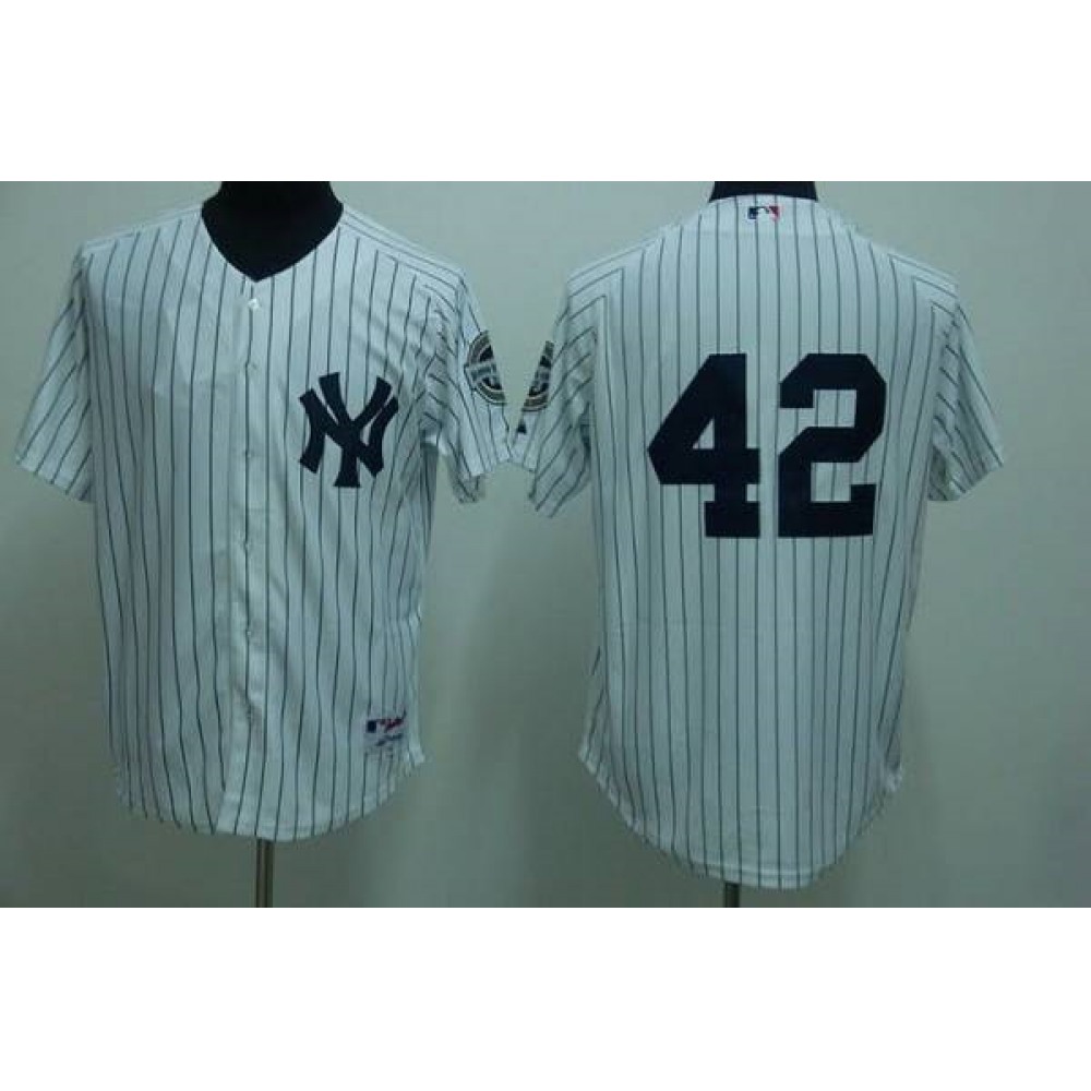 Yankees #42 Mariano Rivera Stitched White Youth MLB Jersey 1